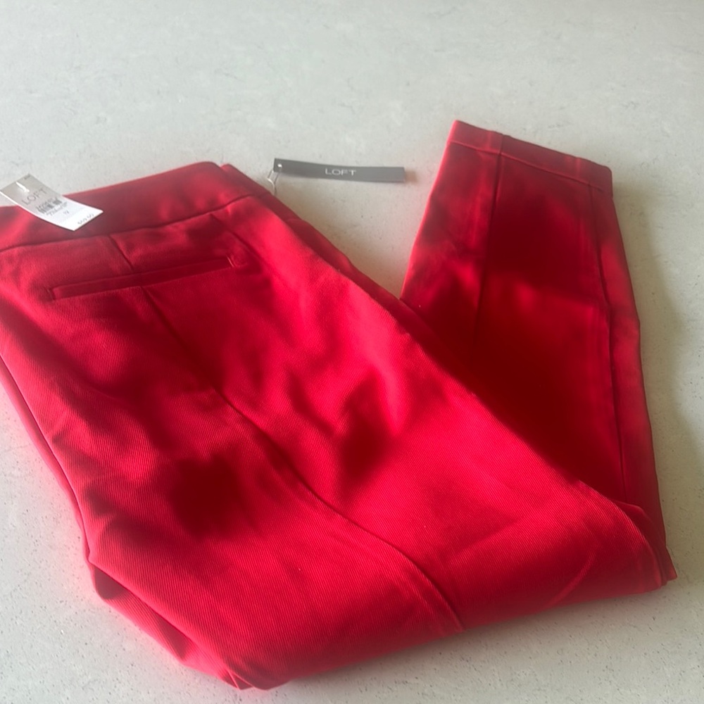 Red loft, skinny pants new with tags